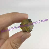 MeldedMind Double Terminated Citrine 1.40in Natural Yellow Crystal Point 028