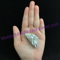 MeldedMind Phantom Banded Zebra Calcite 2.08in Natural Black Crystal 182