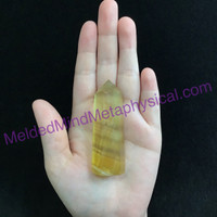 MeldedMind Yellow Fluorite Obelisk 2.72in Natural Rainbow Crystal 758