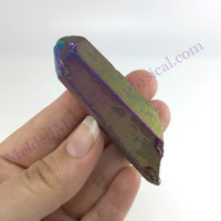 MeldedMind Titanium Aura Quartz Specimen 2.51in Rainbow Crystal 580