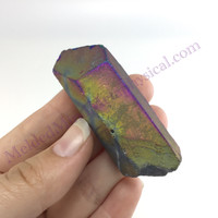 MeldedMind Titanium Aura Quartz Specimen 2.39in Rainbow Crystal 584