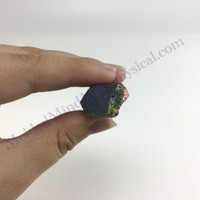 MeldedMind Titanium Aura Quartz Specimen 2.39in Rainbow Crystal 584