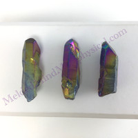 MeldedMind One (1) Titanium Aura Quartz Specimen ≈2.06in Rainbow Crystal 582