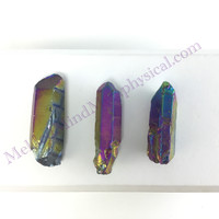 MeldedMind One (1) Titanium Aura Quartz Specimen ≈2.06in Rainbow Crystal 582