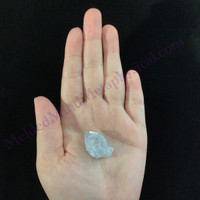 MeldedMind Small Celestite Specimen 1.08in Natural Light Blue Crystal Angel 485