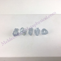 MeldedMind Set of 5 Celestite Specimens .44in-.68in Natural Blue Crystal 502