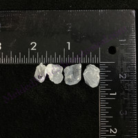 MeldedMind Set of 4 Celestite Specimens .54in-.63in Natural Blue Crystal 501