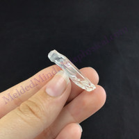 MeldedMind Lemurian Growth Crater Quartz 1.51in Natural White Crystal 927