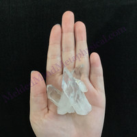 MeldedMind Rainbow Lemurian Cluster Quartz 2.27in Natural White Crystal 932