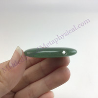 MeldedMind Green Aventurine "Hope" Word Bead 1.77in Natural Green Crystal 556