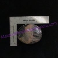 MeldedMind Black Moonstone Palm Stone 2.43in Natural Gallet Crystal 193