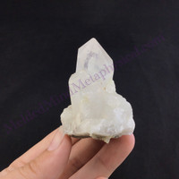 MeldedMind Rainbow Warrior Quartz 2.43in Natural White Crystal 923