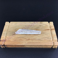 MeldedMind Fairy Dust Lemurian Quartz 3.11in Natural White Crystal 916