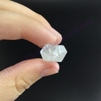 MeldedMind Twin Key Quartz 1.44in Natural White Crystal Stone 900