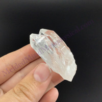 MeldedMind Twin Quartz 2.04in Natural White Crystal Stone 918
