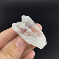 MeldedMind Twin Quartz 2.04in Natural White Crystal Stone 918