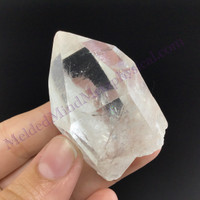 MeldedMind Rainbow Lemurian Quartz 1.86in Natural White Crystal 885