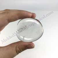 MeldedMind Smoky Quartz Palm Stone 1.69in Natural Smooth Crystal Stone 705