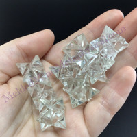 MeldedMind One (1) Clear Quartz Merkaba ≈.52in+ Natural Crystal Stone 560