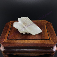 MeldedMind Lemurian Quartz Specimen 2.98in Natural White Crystal 801