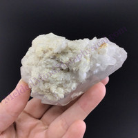 MeldedMind Lemurian Quartz Specimen 2.98in Natural White Crystal 801