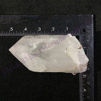 MeldedMind Lemurian Quartz Specimen 5.04in Natural White Point Crystal 731