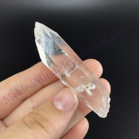 MeldedMind Lemurian Key Quartz Specimen 2.46in Natural White Crystal Stone 887