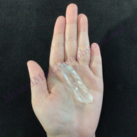 MeldedMind Lemurian Key Quartz Specimen 2.46in Natural White Crystal Stone 887