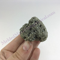 MeldedMind Peru Pyrite Rough Specimen 2.28in Natural Gray Crystal 020