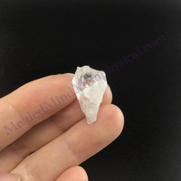 MeldedMind SatyaMani Quartz Specimen .82in Natural White Crystal 096