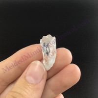 MeldedMind SatyaMani Quartz Specimen .89in Natural White Crystal 098