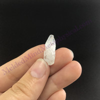 MeldedMind SatyaMani Quartz Specimen .87in Natural White Crystal 099