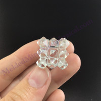 MeldedMind 54 Pyramid Cube .74in Carving Shape Stone Crystal 062