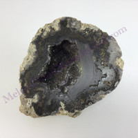 MeldedMind Quartz Geode 4.53in Natural Druzy Crystal 550