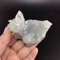 MeldedMind Apophyllite Cluster Specimen 2.82in Natural Clear Crystal 152