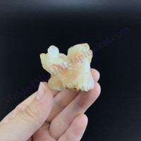 MeldedMind Stilbite Cluster Specimen 3.07in Natural Peach Crystal 156