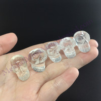 MeldedMind One (1) Clear Quartz Skull ≈.88in Carving Crystal 190