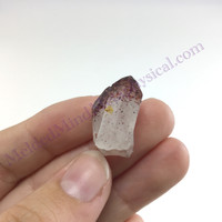 MeldedMind Hematoid Quartz Specimen .89in Hematite inclusions Red Crystal 641