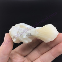MeldedMind Apophyllite Stilbite Cluster 2.64in Natural Peach Crystal India 289