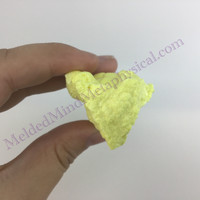 MeldedMind Louisiana Sulphur Sulfur Specimen 2.37in Natural Yellow Mineral 026
