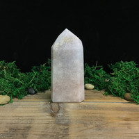 MeldedMind Pink Amethyst Obelisk Natural Stone Pink Patagonia Crystal 187