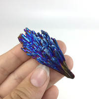 MeldedMind Aura Kyanite Blade Specimen 1.98in Rainbow Crystal 069