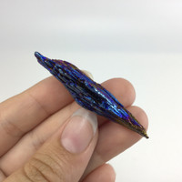 MeldedMind Aura Kyanite Blade Specimen 2.79in Rainbow Crystal 068