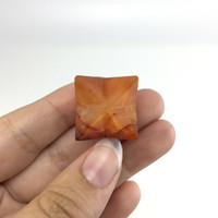 MeldedMind Carnelian Merkaba .77in Natural Red Crystal 091