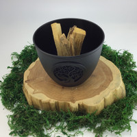 MeldedMind One (1) Sage Stands, Smudge Holder 4in Cleansing Sage Sticks 108