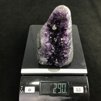 MeldedMind Natural Polished Grade A Cut Based Amethyst Geode 5.39in Décor 293