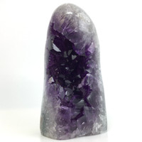 MeldedMind Natural Polished Grade A Cut Based Amethyst Geode 4.89in Décor 297