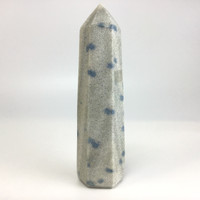 MeldedMind Manganese in Quartz Obelisk Point 5.75in Natural Blue Crystal 208