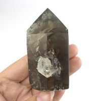 MeldedMind Smoky Quartz Obelisk Point 2.83in Polished Crystal 066