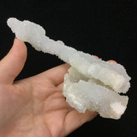 MeldedMind Quartz Stalagmite 5.66in Natural White Crystal India 215
